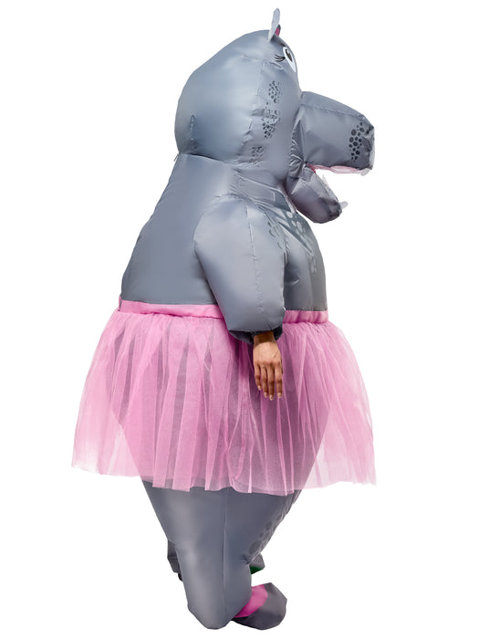 Adult Ballerina Hippo Inflatable Costume - costumesupercenter.com