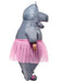 Adult Ballerina Hippo Inflatable Costume - costumesupercenter.com
