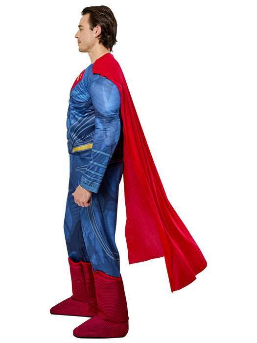 Adult Justice League Movie Superman Costume Deluxe - costumesupercenter.com