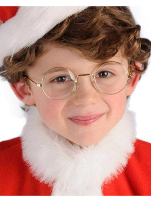 Kids' Round Santa Glasses - costumesupercenter.com