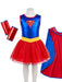 Girls' Supergirl Tutu Costume - costumesupercenter.com