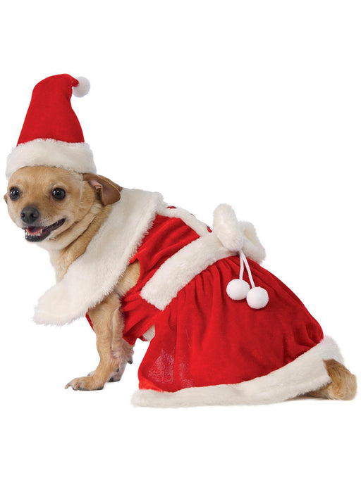 Pet's Mrs. Claus Costume - costumesupercenter.com