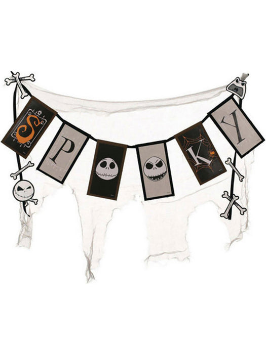 The Nightmare Before Christmas Spooky Cheesecloth Banner (36" Long) - costumesupercenter.com