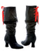 Women's Black Pirate Boots - costumesupercenter.com