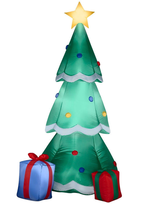 Airblown 6.5 Ft Christmas Tree with Presents - costumesupercenter.com
