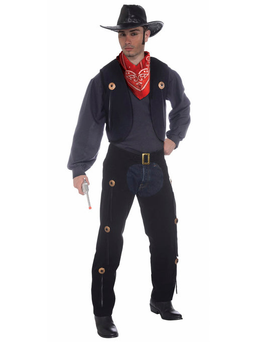 Vest and Chaps Set Costume - Adult Standard - costumesupercenter.com