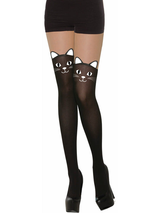 Adult Black Cat Stockings - - costumesupercenter.com