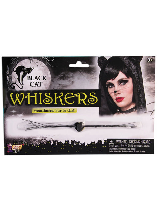 Adult Black Cat Whiskers - One Size - costumesupercenter.com