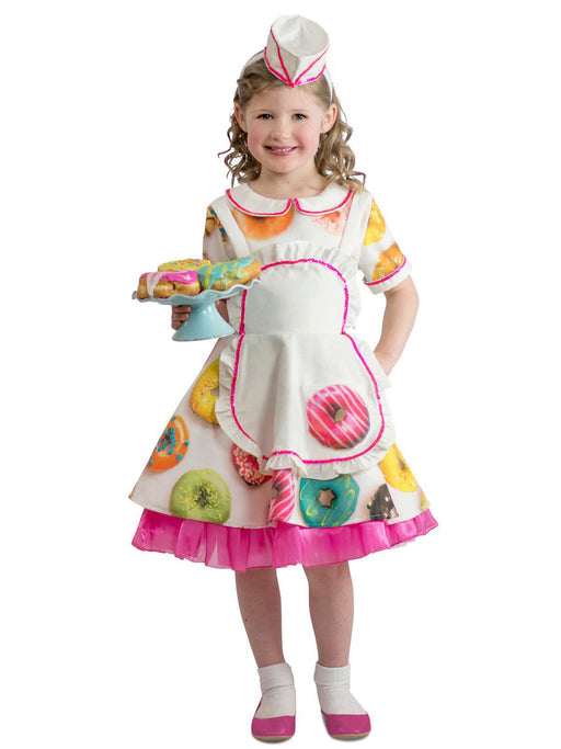 Kids Donut Waitress Costume - costumesupercenter.com