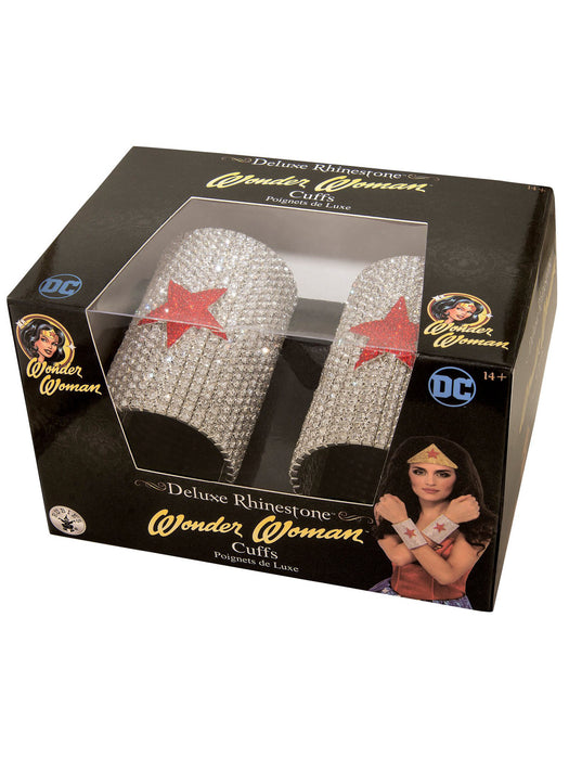 DC SUPERHERO - Wonder Woman Super Rhinestone Cuffs in a Box Deluxe - costumesupercenter.com