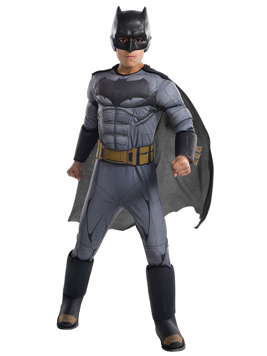 Kids Justice League Movie Batman Costume Deluxe - costumesupercenter.com