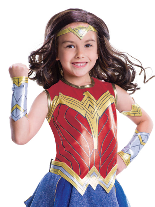 Kids Justice League Movie - Wonder Woman Costume Deluxe - costumesupercenter.com