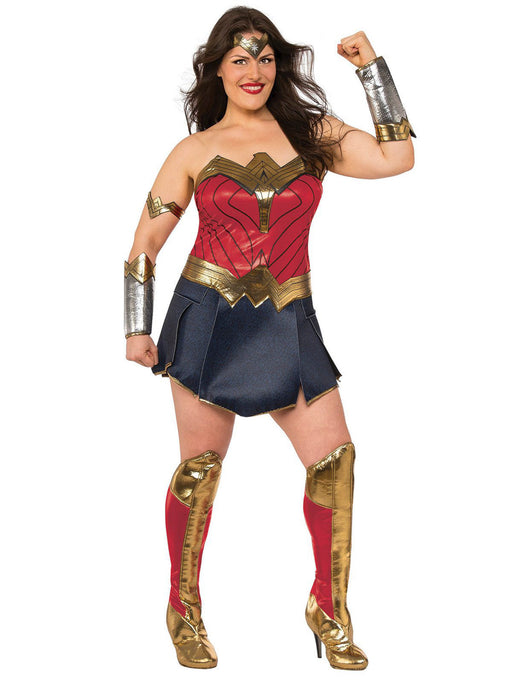 Plus SizeJustice League Movie Wonder Woman Plus Costume - costumesupercenter.com