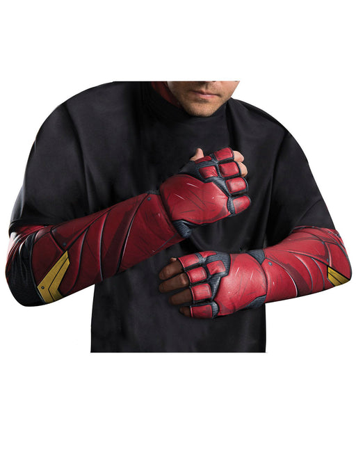 Adult Justice League Flash Gloves - costumesupercenter.com