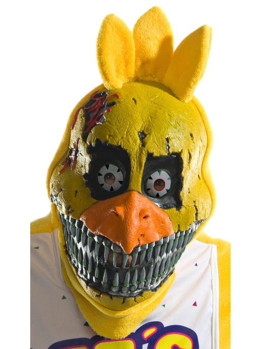 Adult Five Nights at Freddy's - Nightmare Chica PVC 3/4 Mask - costumesupercenter.com