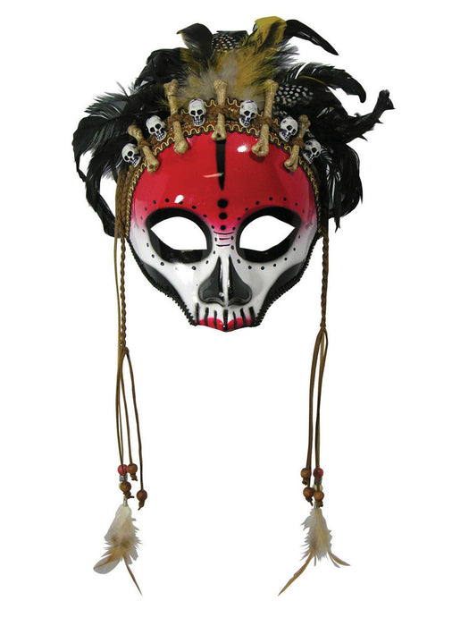 Voodoo Face Mask - Adult - costumesupercenter.com