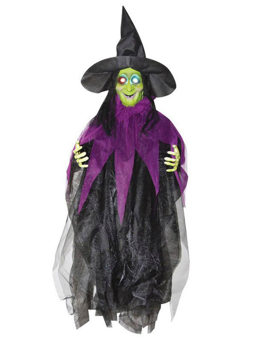 3' Hanging Light up Witch — Costume Super Center