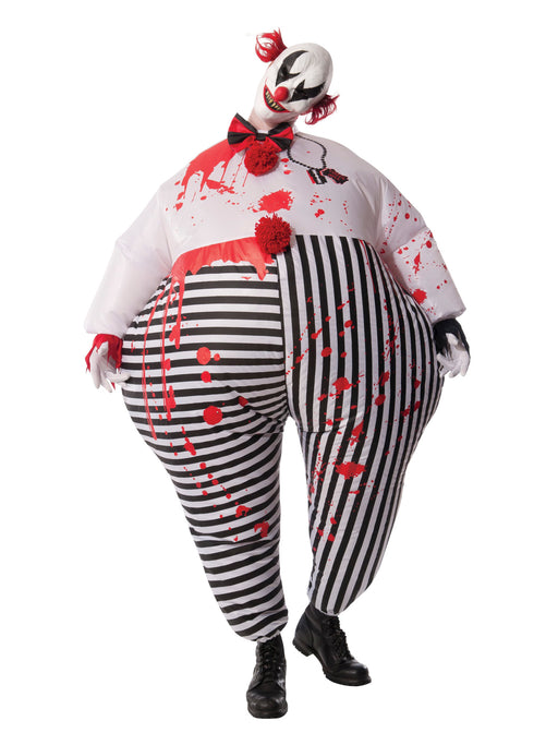 Men's Evil Circus Clown Inflatable Costume - costumesupercenter.com