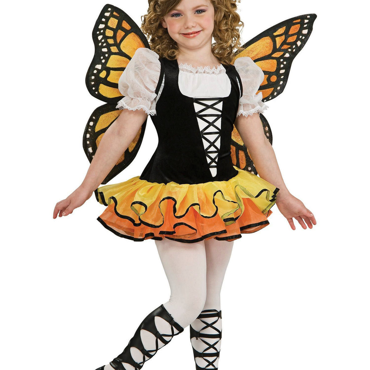 Kids Girl's Toddler Monarch Butterfly Costume
