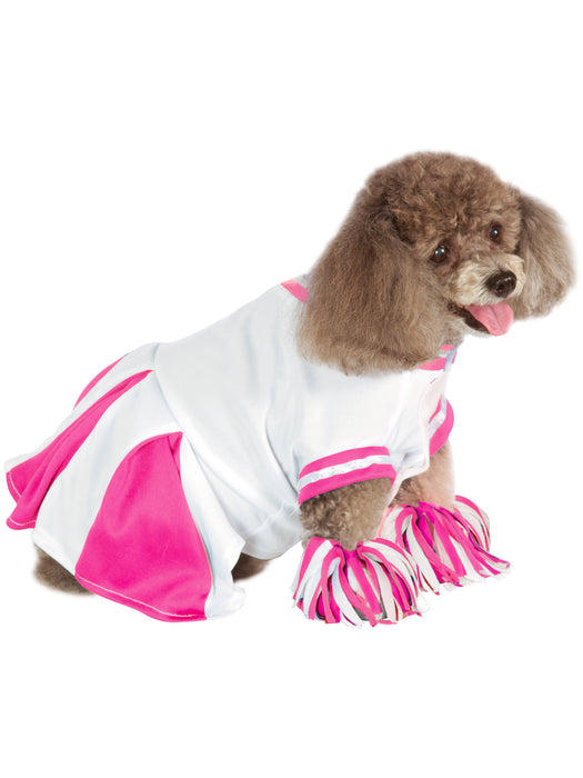 Pink Cheerleader Pet Costume - costumesupercenter.com