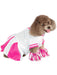 Pink Cheerleader Pet Costume - costumesupercenter.com