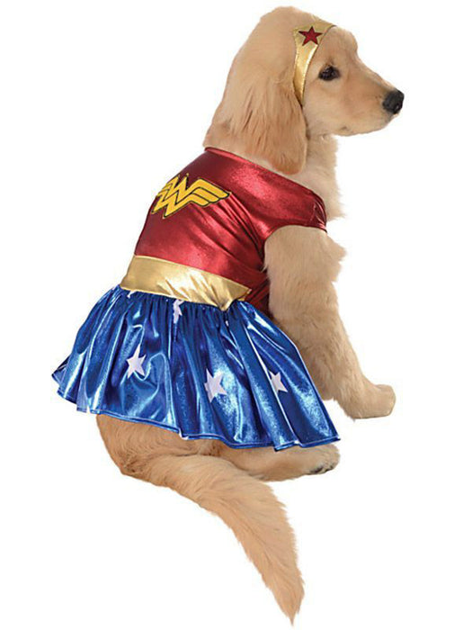 Wonder Woman Deluxe Dog Costume - costumesupercenter.com