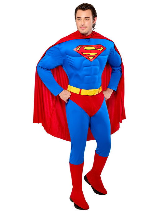 Deluxe Muscle Chest Superman Adult - costumesupercenter.com