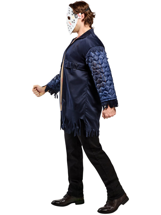 Men's Friday the 13th Jason Voorhee's Jacket and Mask - Deluxe - costumesupercenter.com