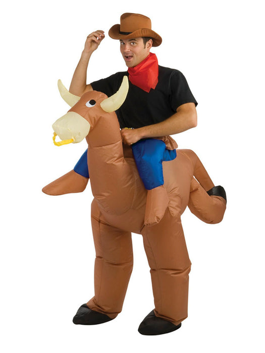 Inflatable Bull Rider Costume - costumesupercenter.com