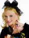 80's Black Lace Headband - costumesupercenter.com
