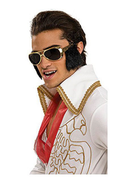 Elvis Glasses with Sideburns - costumesupercenter.com