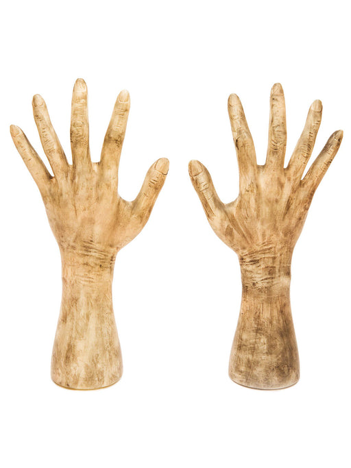 11.5-inch Zombie Hands Light Up Graveyard Decoration - costumesupercenter.com