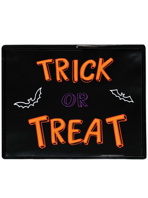 11-inch Trick Or Treat Neon Window Wall Decoration - costumesupercenter.com
