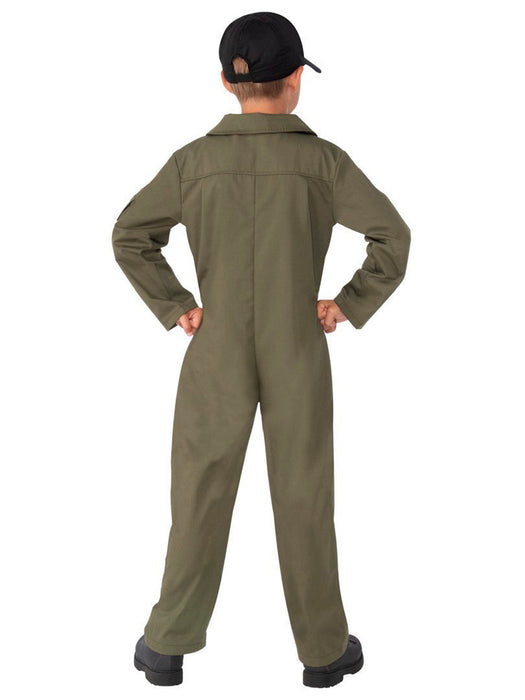 Kids' Top Gun: Maverick Flight Suit Costume - Deluxe - costumesupercenter.com