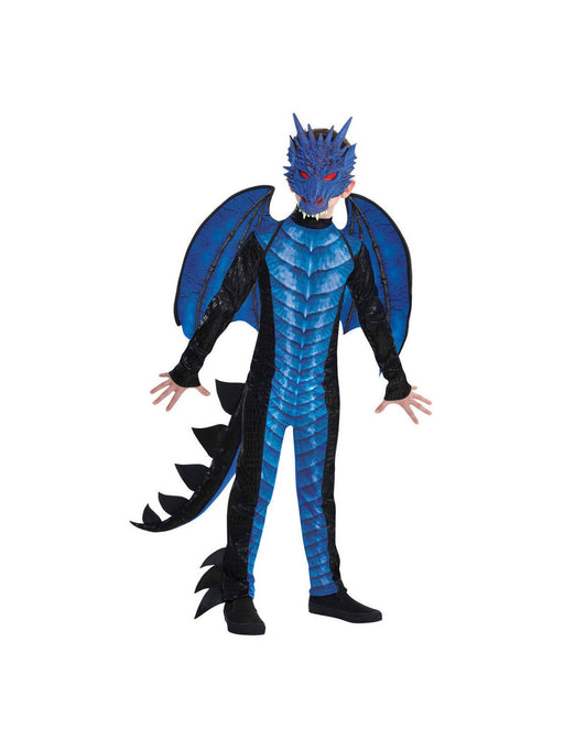 Children's Deadly Blue Dragon Costume - costumesupercenter.com