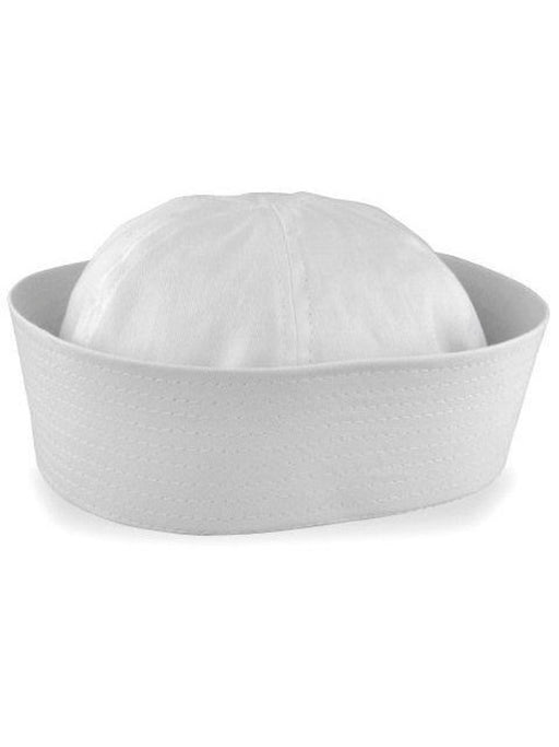 Adult White Sailor Gob Hat - costumesupercenter.com