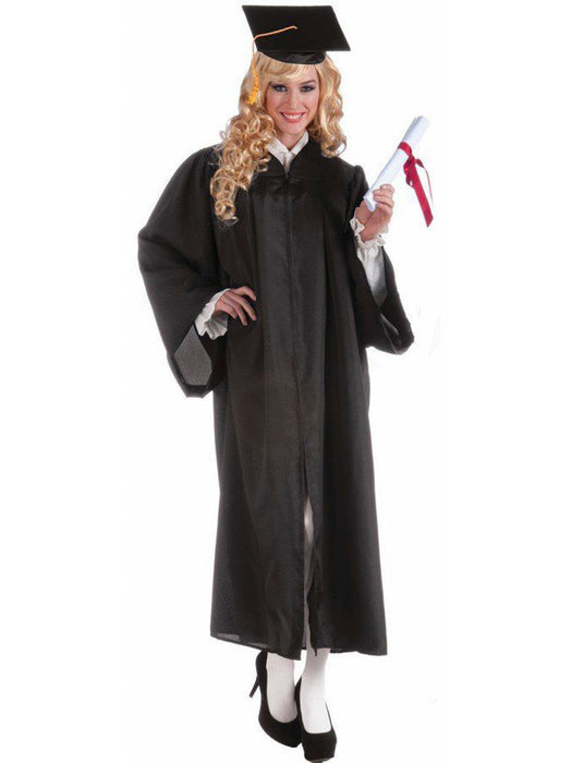 Graduation Black Robe for Adults - costumesupercenter.com