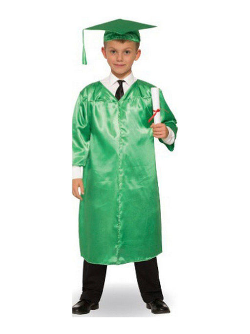 Green Graduation Child Robe - costumesupercenter.com