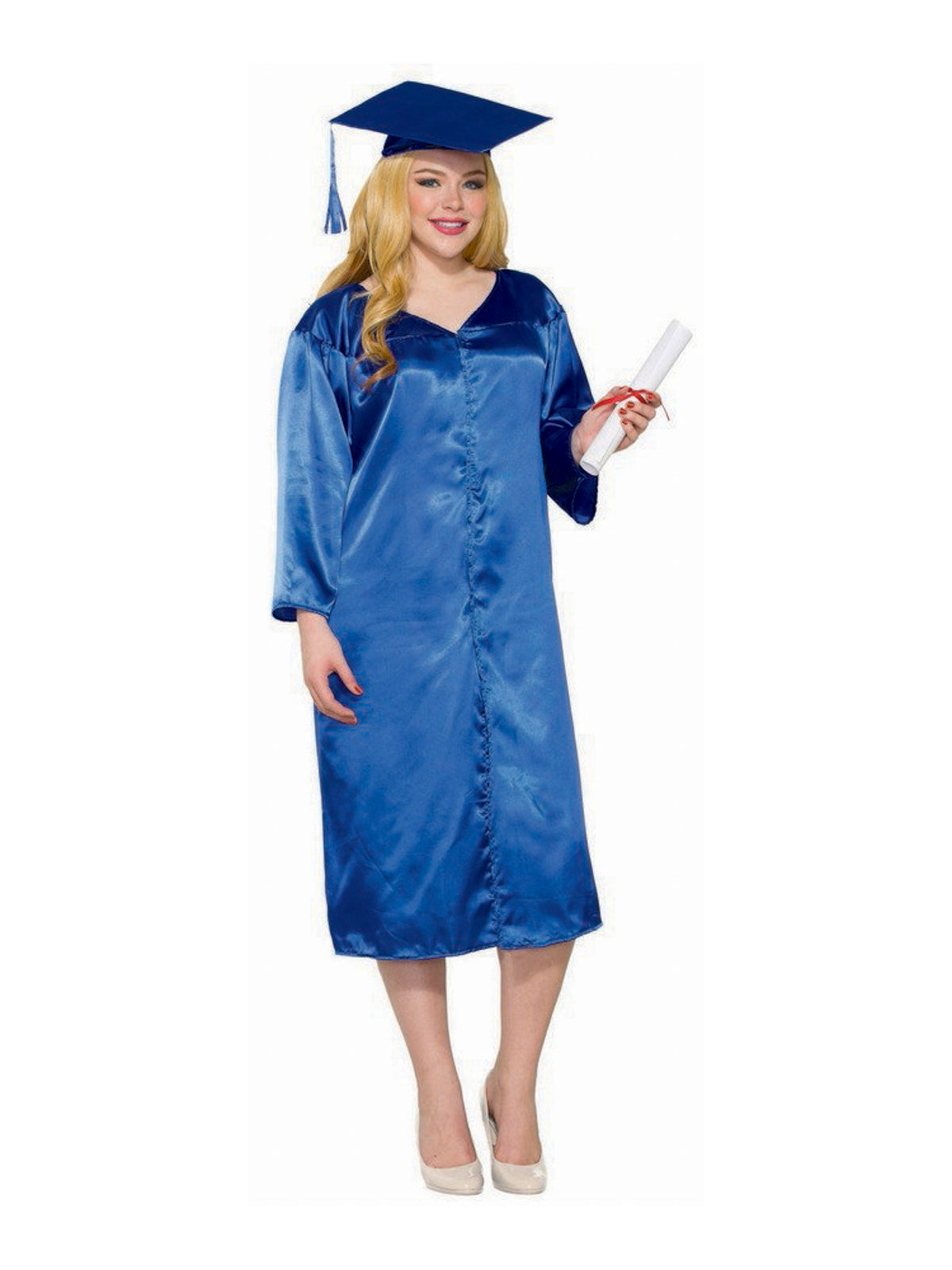 Blue Graduation Adult Robe — Costume Super Center
