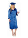 Blue Graduation Adult Robe - costumesupercenter.com