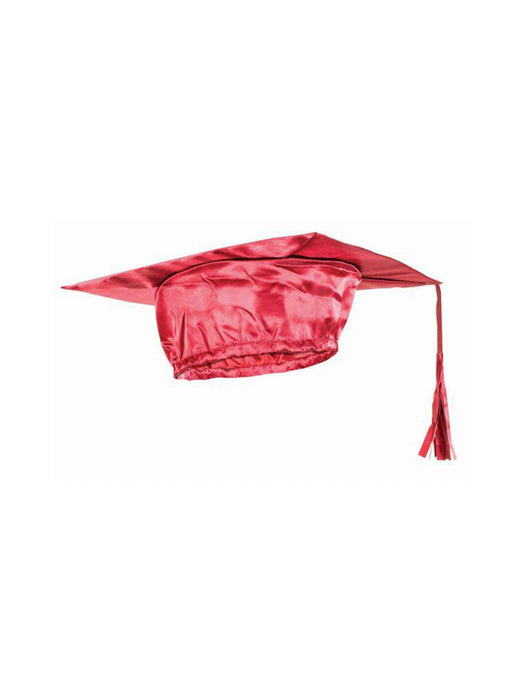 Red Graduation Adult Cap - costumesupercenter.com