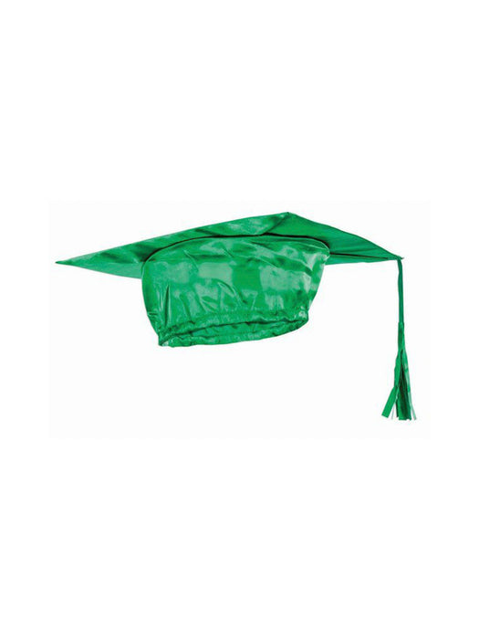 Green Graduation Adult Cap - costumesupercenter.com