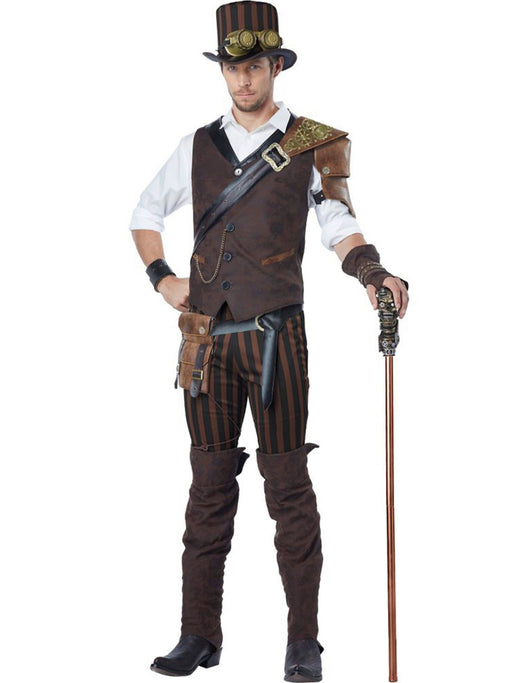 Mens Steampunk Adventurer Costume - costumesupercenter.com