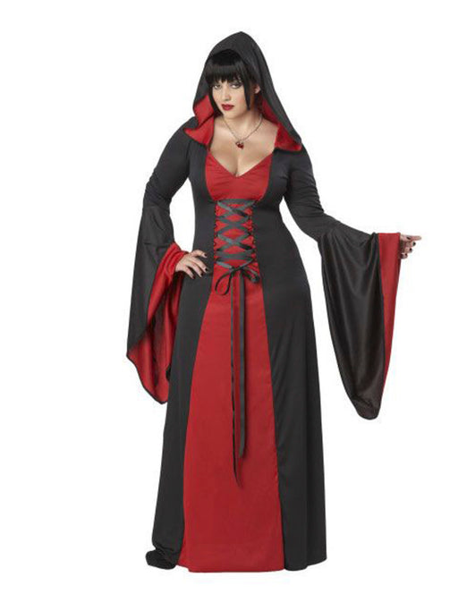 Adult Deluxe Hooded Dress Plus Size Costume - costumesupercenter.com