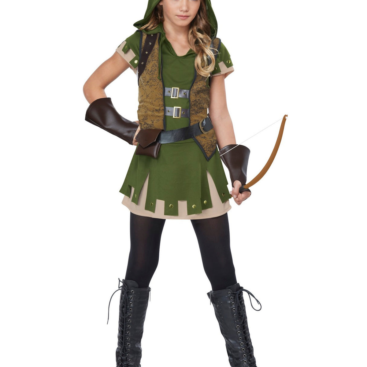 Girls Miss Robin Hood Costume — Costume Super Center