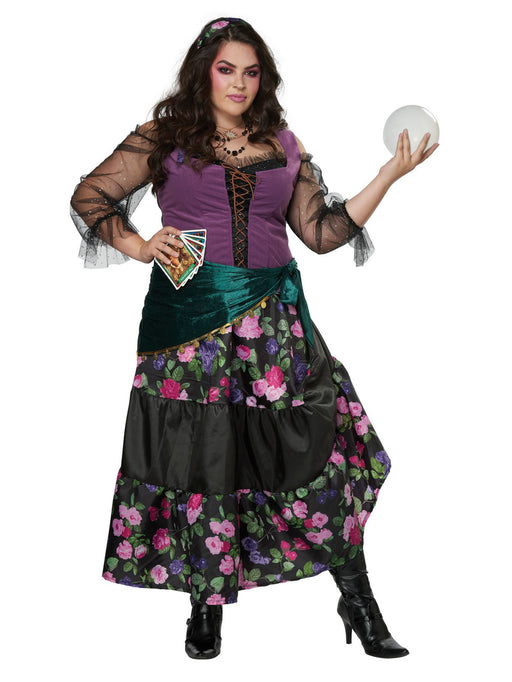 Women's Plus Size Mystical Tarot Reading Gypsie Costume - costumesupercenter.com