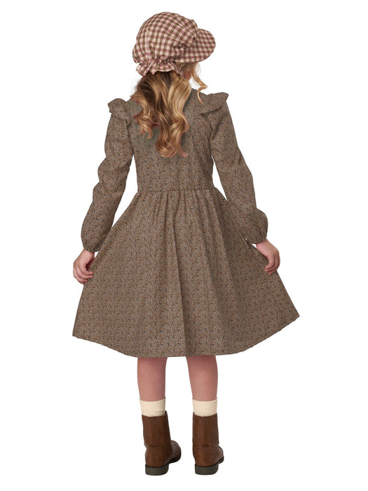 Brown Frontier Settler Costume for Girls - costumesupercenter.com
