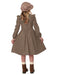 Brown Frontier Settler Costume for Girls - costumesupercenter.com