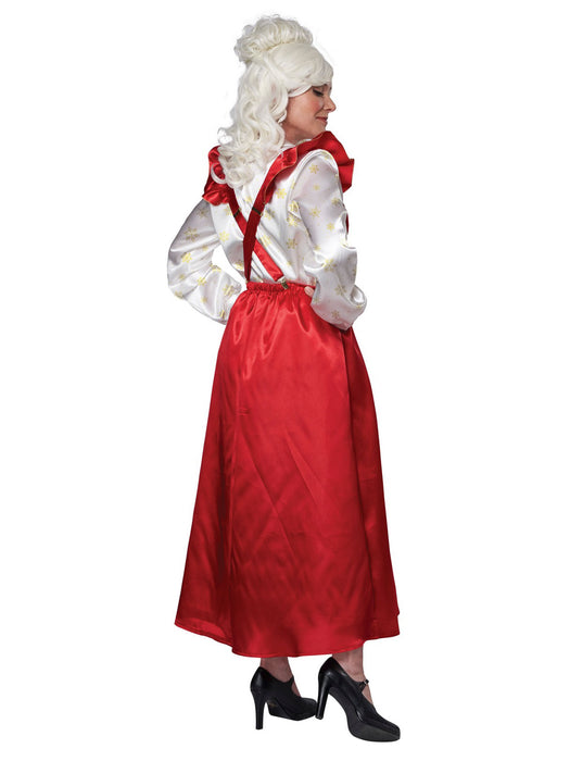 Mrs. Claus Pinafore Dress with Apron Womens Costume - costumesupercenter.com
