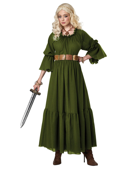 Olive Renaissance Peasant Chemise Costume for Women - costumesupercenter.com